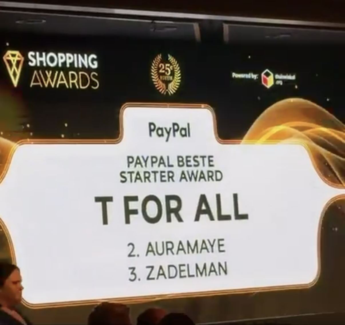 2e plaats Best Starter Shopping Awards
